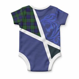 Campbell The Scottish Football Crest Baby Onesie Lion-Tartan Army