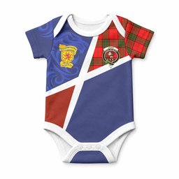 Adair The Scottish Football Crest Baby Onesie Lion-Tartan Army