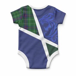 Duncan The Scottish Football Crest Baby Onesie Lion-Tartan Army
