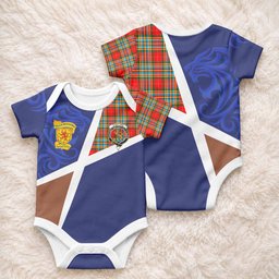 Chattan The Scottish Football Crest Baby Onesie Lion-Tartan Army