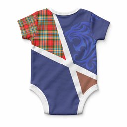 Chattan The Scottish Football Crest Baby Onesie Lion-Tartan Army