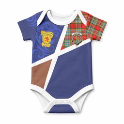 Chattan The Scottish Football Crest Baby Onesie Lion-Tartan Army