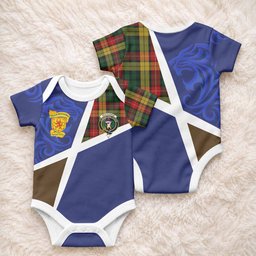 Buchanan The Scottish Football Crest Baby Onesie Lion-Tartan Army