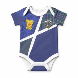 Cooper The Scottish Football Crest Baby Onesie Lion-Tartan Army