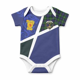 Gordon The Scottish Football Crest Baby Onesie Lion-Tartan Army