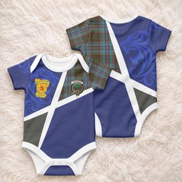 Anderson The Scottish Football Crest Baby Onesie Lion-Tartan Army