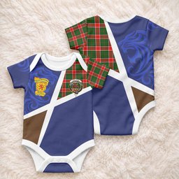 Pollock The Scottish Football Crest Baby Onesie Lion-Tartan Army