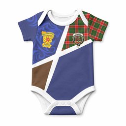 Pollock The Scottish Football Crest Baby Onesie Lion-Tartan Army