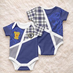 Hannay The Scottish Football Crest Baby Onesie Lion-Tartan Army