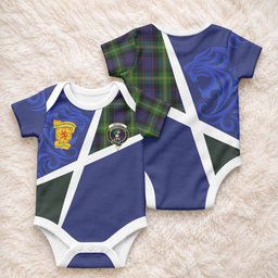 Watson The Scottish Football Crest Baby Onesie Lion-Tartan Army