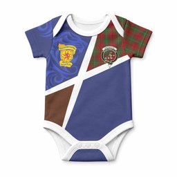 MacAulay (MacAuley) The Scottish Football Crest Baby Onesie Lion-Tartan Army