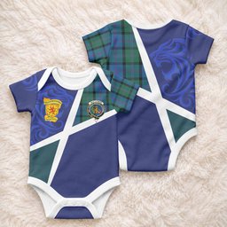 MacThomas (McThomas) The Scottish Football Crest Baby Onesie Lion-Tartan Army
