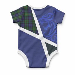 MacEwan (MacEwen) The Scottish Football Crest Baby Onesie Lion-Tartan Army