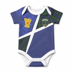 MacEwan (MacEwen) The Scottish Football Crest Baby Onesie Lion-Tartan Army