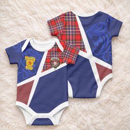 MacFarlane (McFarlane) The Scottish Football Crest Baby Onesie Lion-Tartan Army