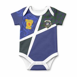 Wood The Scottish Football Crest Baby Onesie Lion-Tartan Army