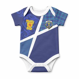 Mercer The Scottish Football Crest Baby Onesie Lion-Tartan Army