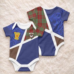 Leask The Scottish Football Crest Baby Onesie Lion-Tartan Army