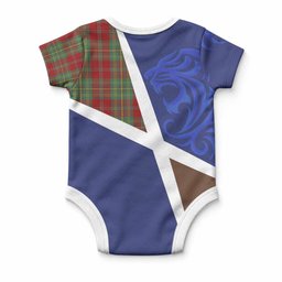 Leask The Scottish Football Crest Baby Onesie Lion-Tartan Army