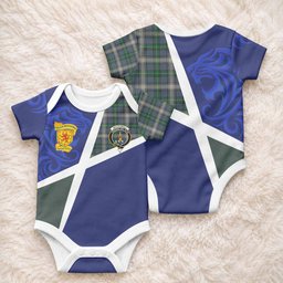 MacDowall (McDowall) The Scottish Football Crest Baby Onesie Lion-Tartan Army