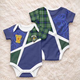 Purves The Scottish Football Crest Baby Onesie Lion-Tartan Army