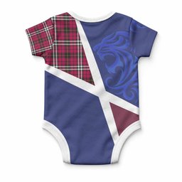 Little The Scottish Football Crest Baby Onesie Lion-Tartan Army