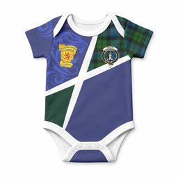 MacKay (McKay) The Scottish Football Crest Baby Onesie Lion-Tartan Army