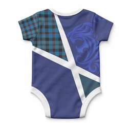 MacCorquodale (McCorquodale) The Scottish Football Crest Baby Onesie Lion-Tartan Army