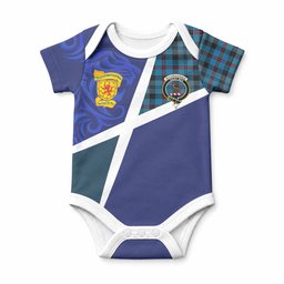 MacCorquodale (McCorquodale) The Scottish Football Crest Baby Onesie Lion-Tartan Army