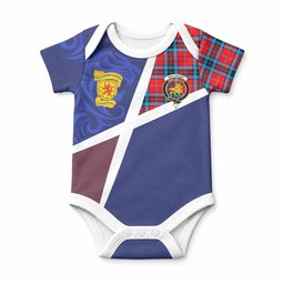 MacTavish (McTavish) The Scottish Football Crest Baby Onesie Lion-Tartan Army