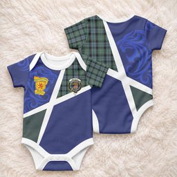 Melville The Scottish Football Crest Baby Onesie Lion-Tartan Army