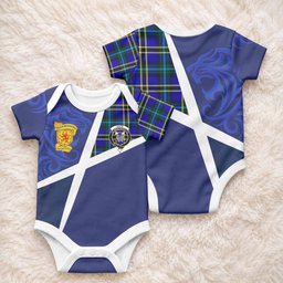 Hope The Scottish Football Crest Baby Onesie Lion-Tartan Army