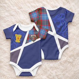 Preston The Scottish Football Crest Baby Onesie Lion-Tartan Army