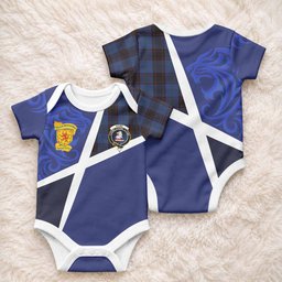 Home (Hume) The Scottish Football Crest Baby Onesie Lion-Tartan Army