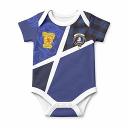 Home (Hume) The Scottish Football Crest Baby Onesie Lion-Tartan Army