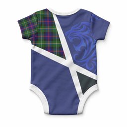 Malcolm The Scottish Football Crest Baby Onesie Lion-Tartan Army