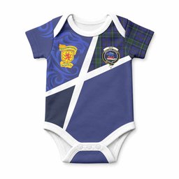 Weir The Scottish Football Crest Baby Onesie Lion-Tartan Army