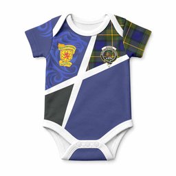 Moore The Scottish Football Crest Baby Onesie Lion-Tartan Army