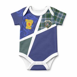 MacNeil (McNeil) The Scottish Football Crest Baby Onesie Lion-Tartan Army