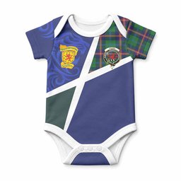 Young The Scottish Football Crest Baby Onesie Lion-Tartan Army