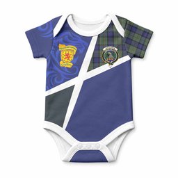 MacLaren (McLaren) The Scottish Football Crest Baby Onesie Lion-Tartan Army