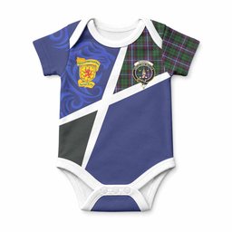 Russell The Scottish Football Crest Baby Onesie Lion-Tartan Army