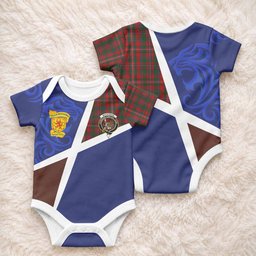 MacKinnon (McKinnon) The Scottish Football Crest Baby Onesie Lion-Tartan Army