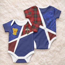 Orr The Scottish Football Crest Baby Onesie Lion-Tartan Army