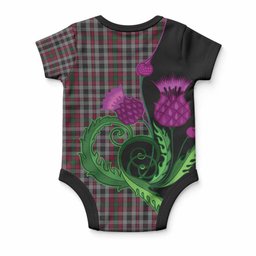 Borthwick Tartan Baby Onesie Traditional Scottish Thistle