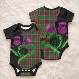 Baxter Tartan Baby Onesie Traditional Scottish Thistle