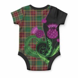 Baxter Tartan Baby Onesie Traditional Scottish Thistle