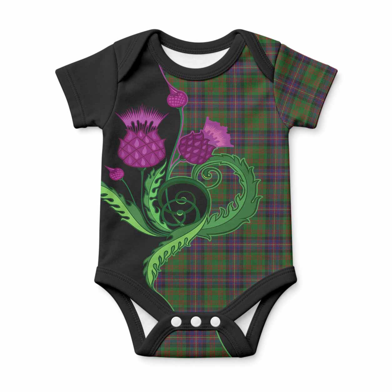 Cochrane Tartan Baby Onesie Traditional Scottish Thistle