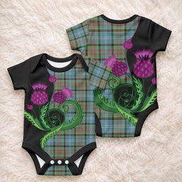 Cathcart Tartan Baby Onesie Traditional Scottish Thistle