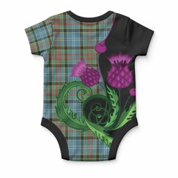 Cathcart Tartan Baby Onesie Traditional Scottish Thistle